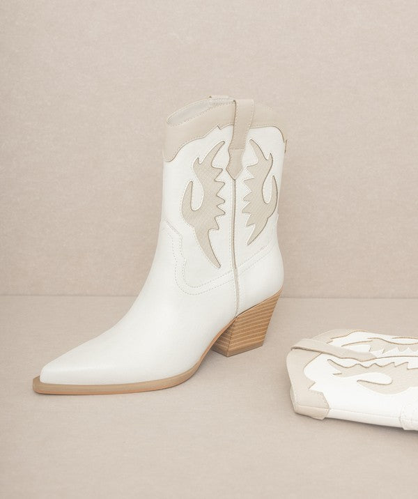 Layered Panel Cowboy Boots