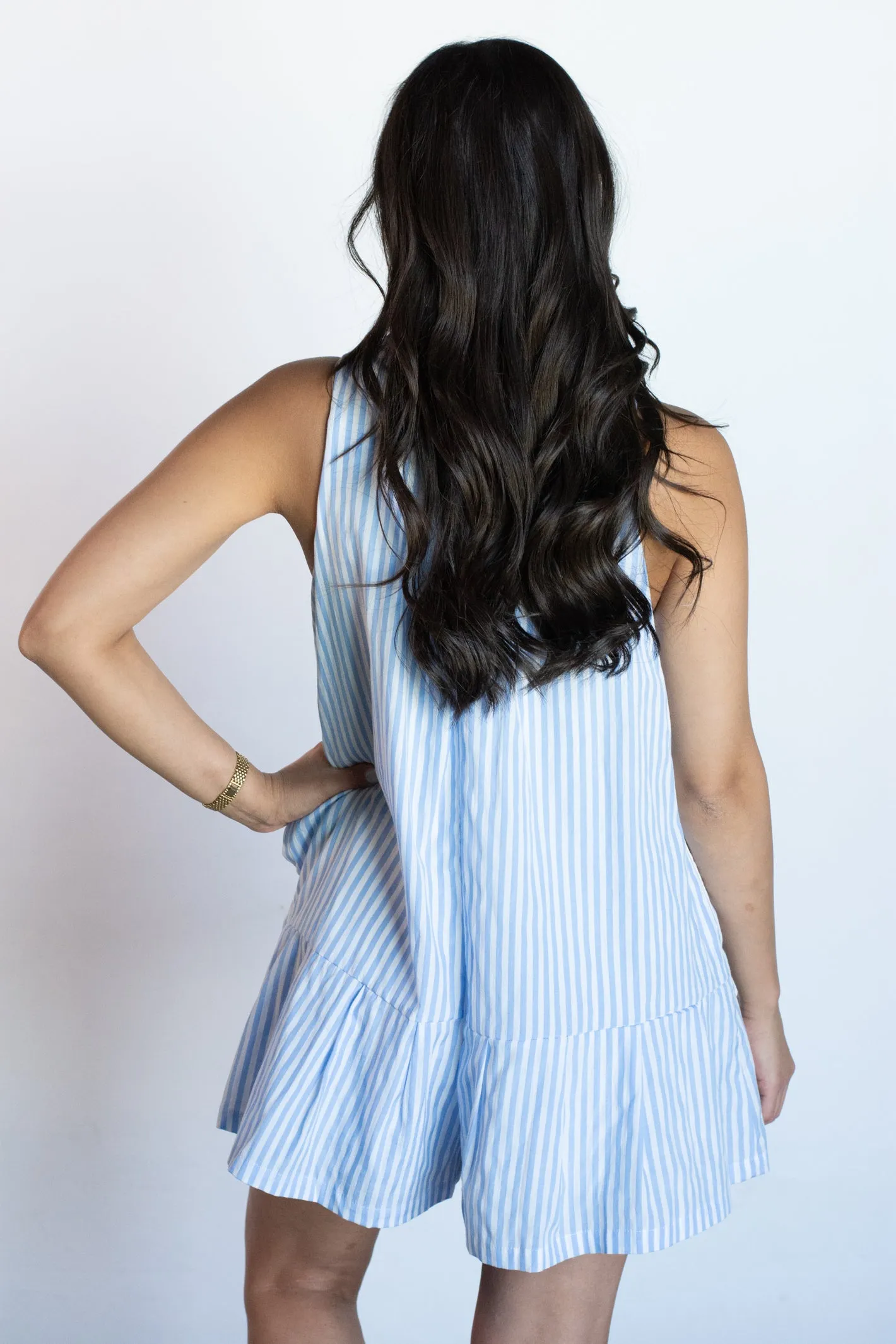 Leisurely Moments Stripped Romper