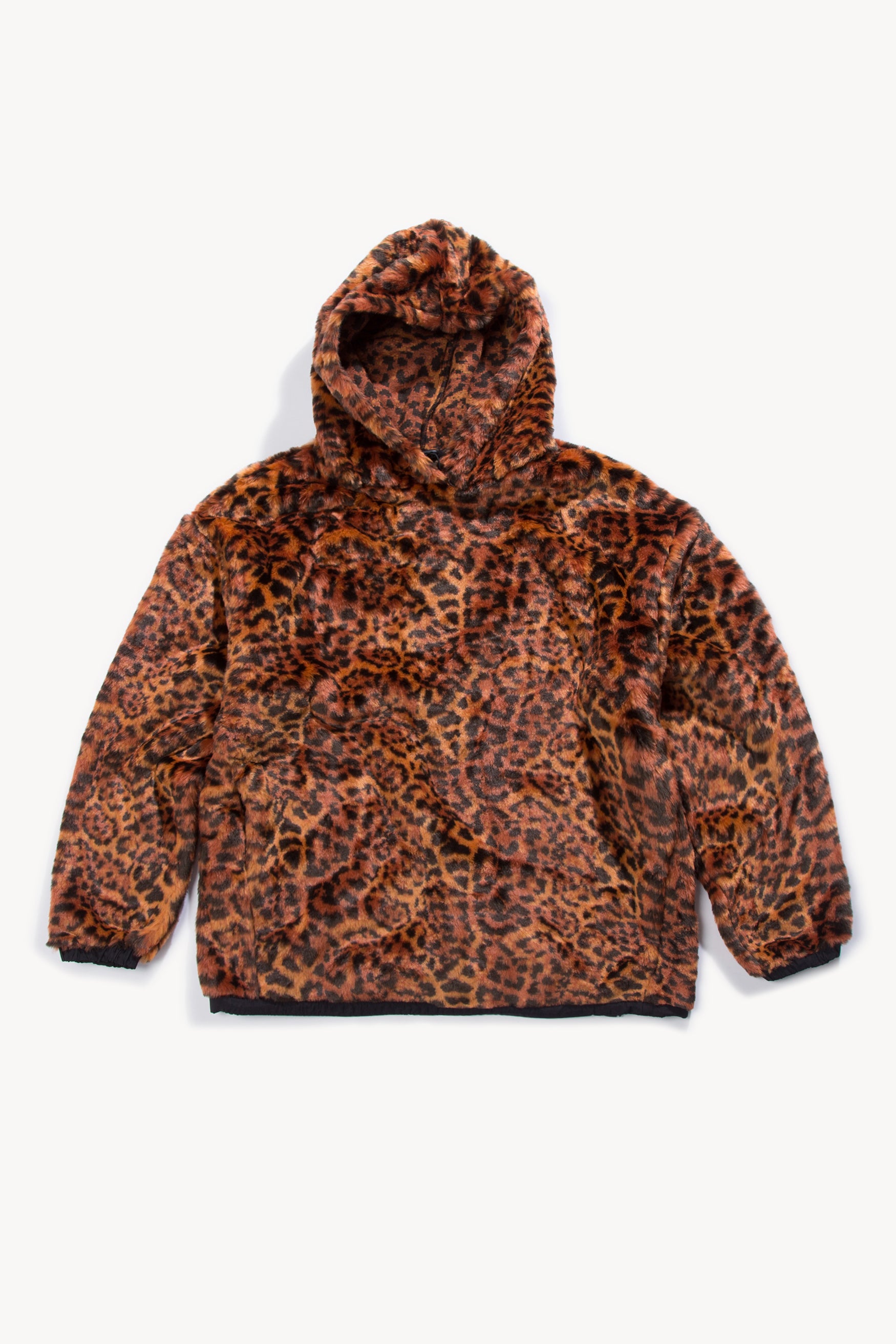 Leopard Faux Fur Hoodie