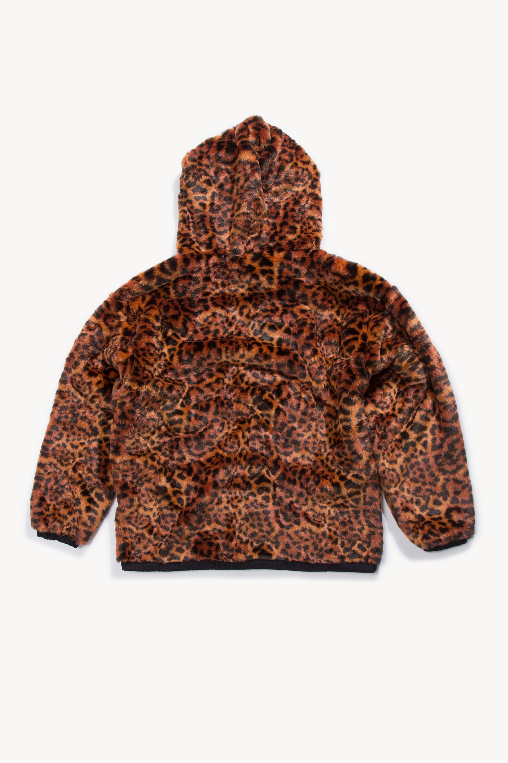 Leopard Faux Fur Hoodie