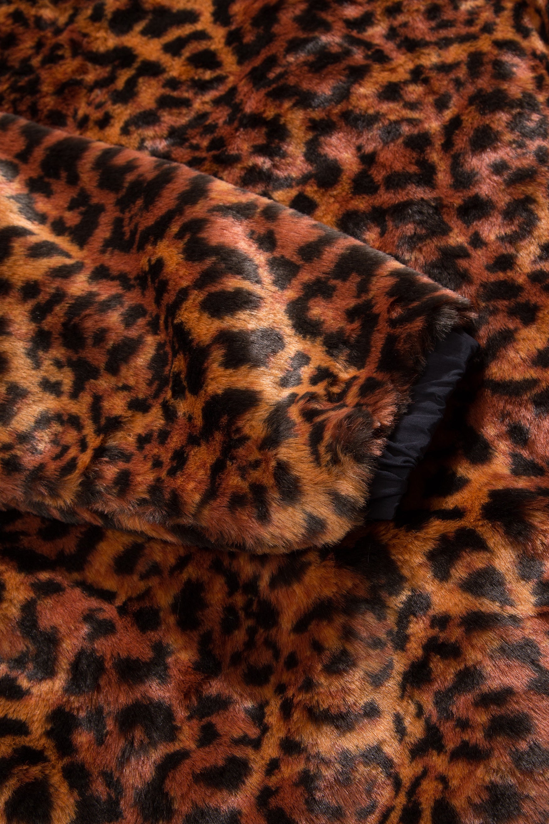 Leopard Faux Fur Hoodie