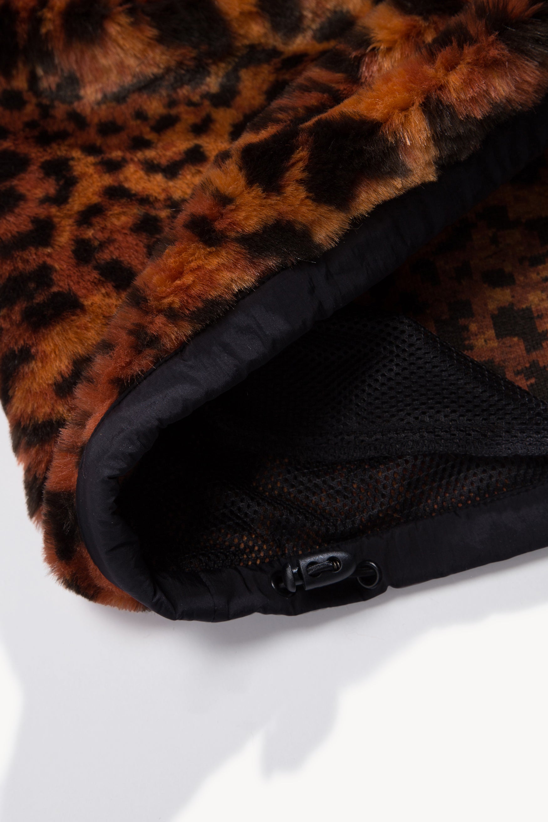 Leopard Faux Fur Hoodie