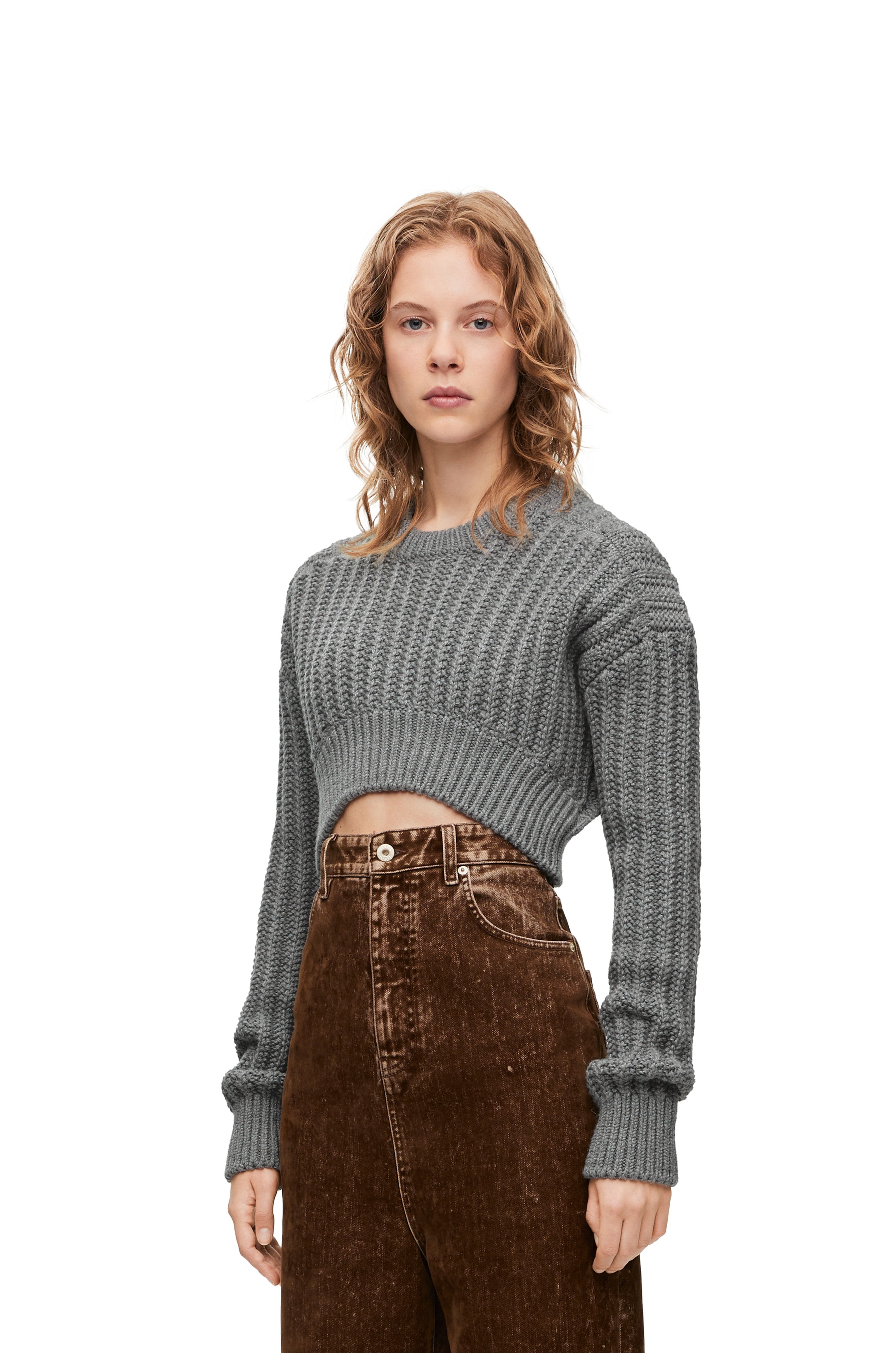 LOEWE  |Cropped sweater in wool