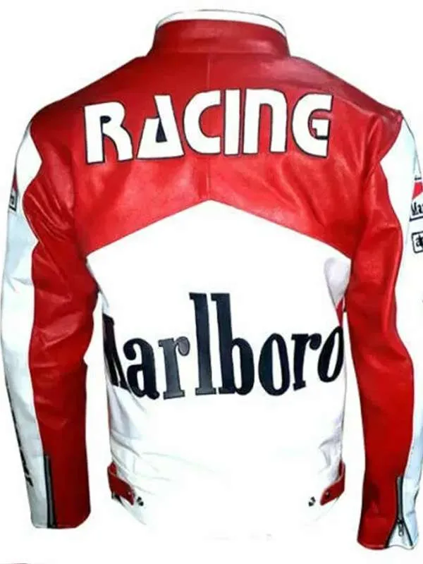 Marlboro Moto Racing Leather Jacket - New American Jackets