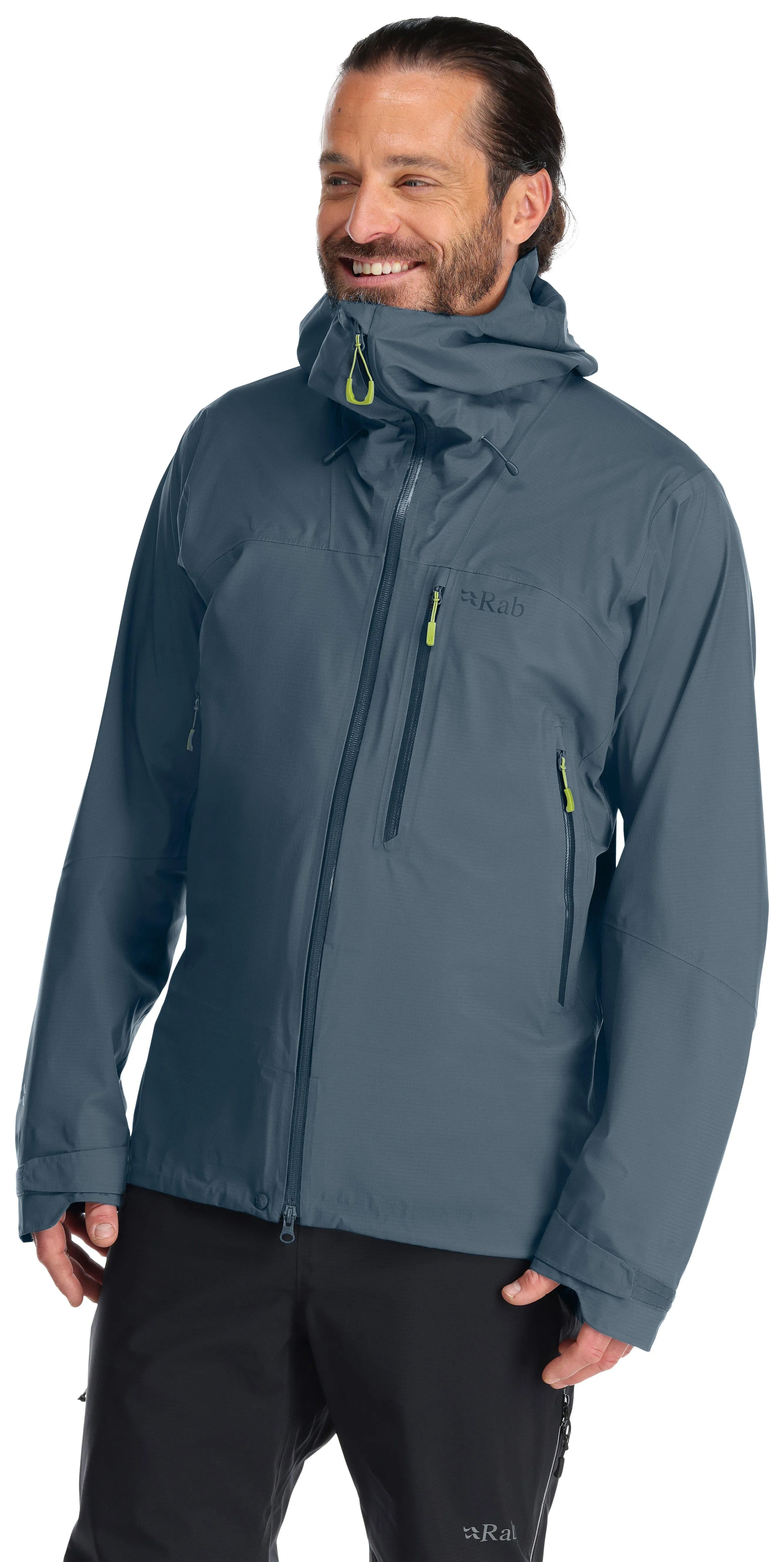 Men's Rab Firewall Jacket Black | Waterproof Jackets UK