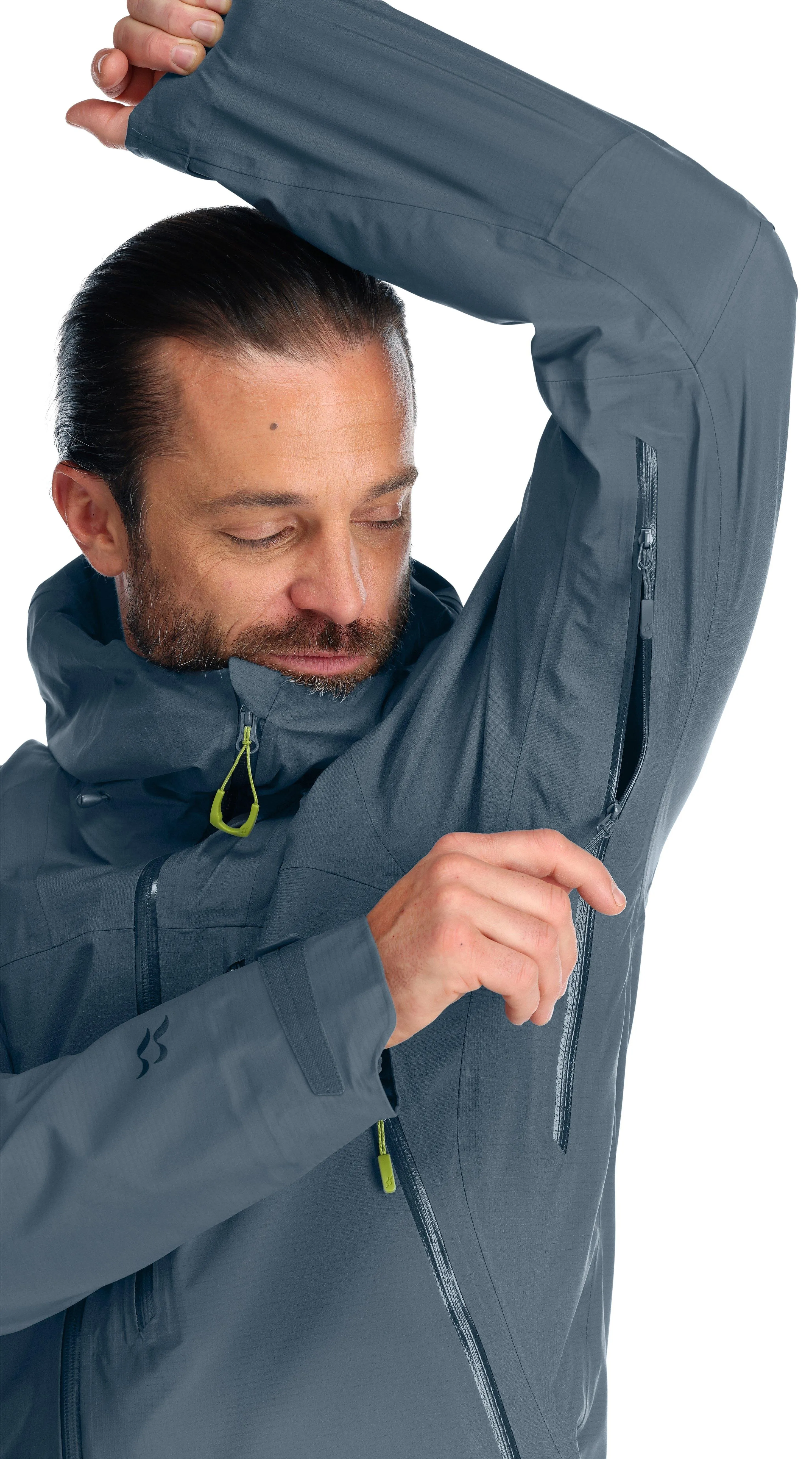 Men's Rab Firewall Jacket Black | Waterproof Jackets UK