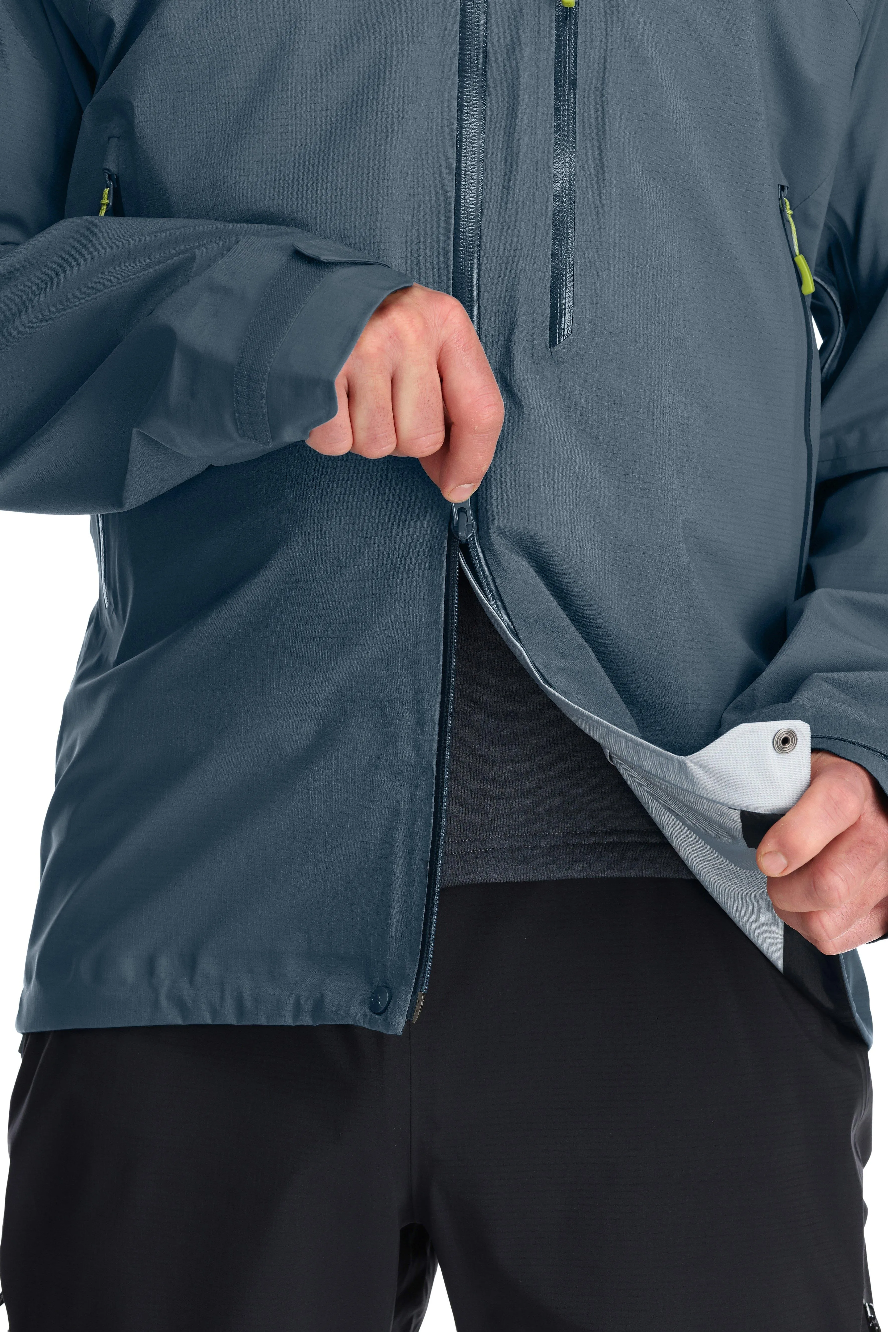 Men's Rab Firewall Jacket Black | Waterproof Jackets UK