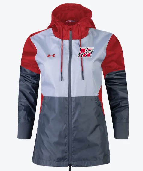 Men's Under Armour Team Legacy Gray/Red Windbreaker - Sale!