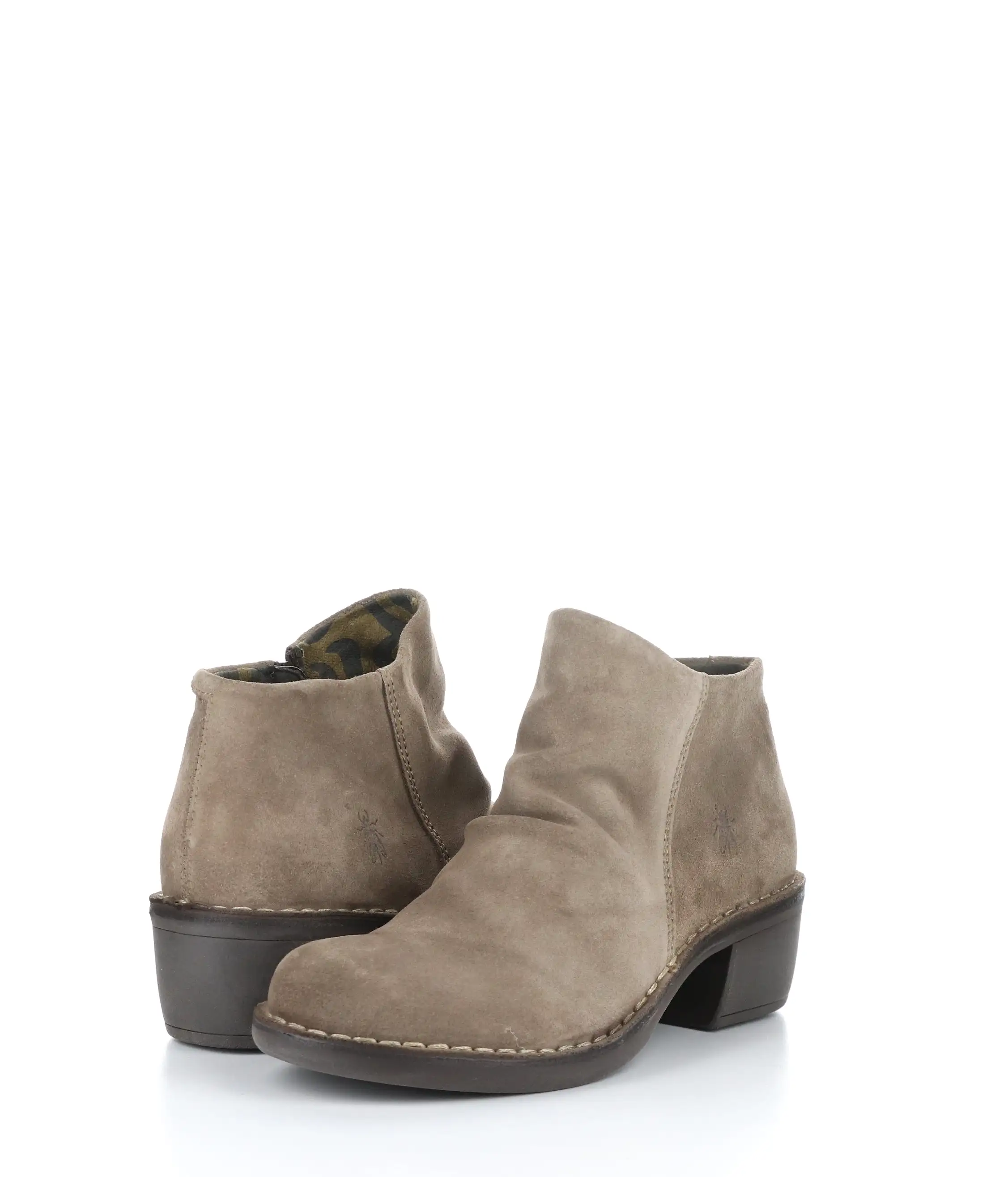 MERK093FLY 004 TAUPE Round Toe Boots