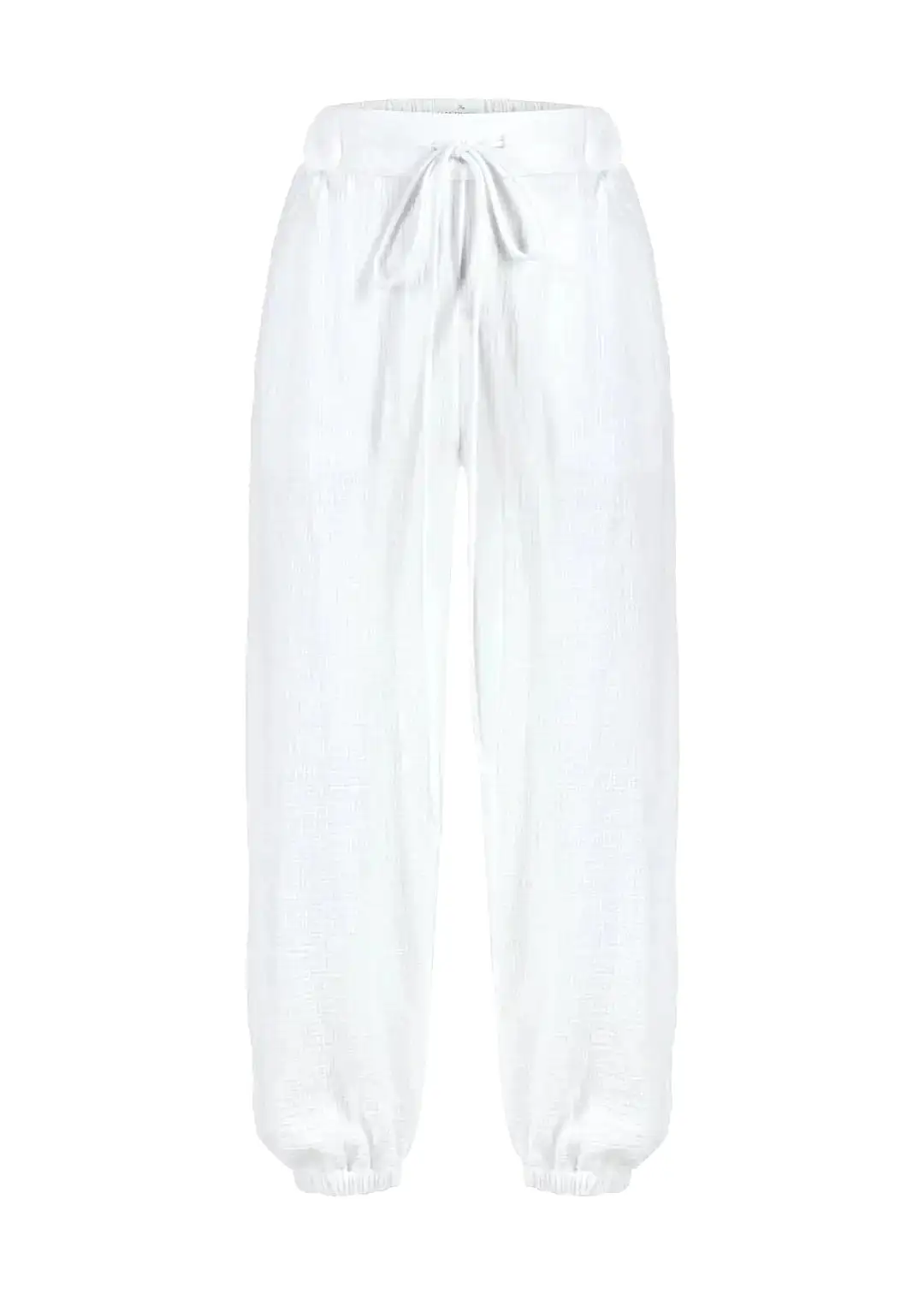 Mia Cotton Pants - White