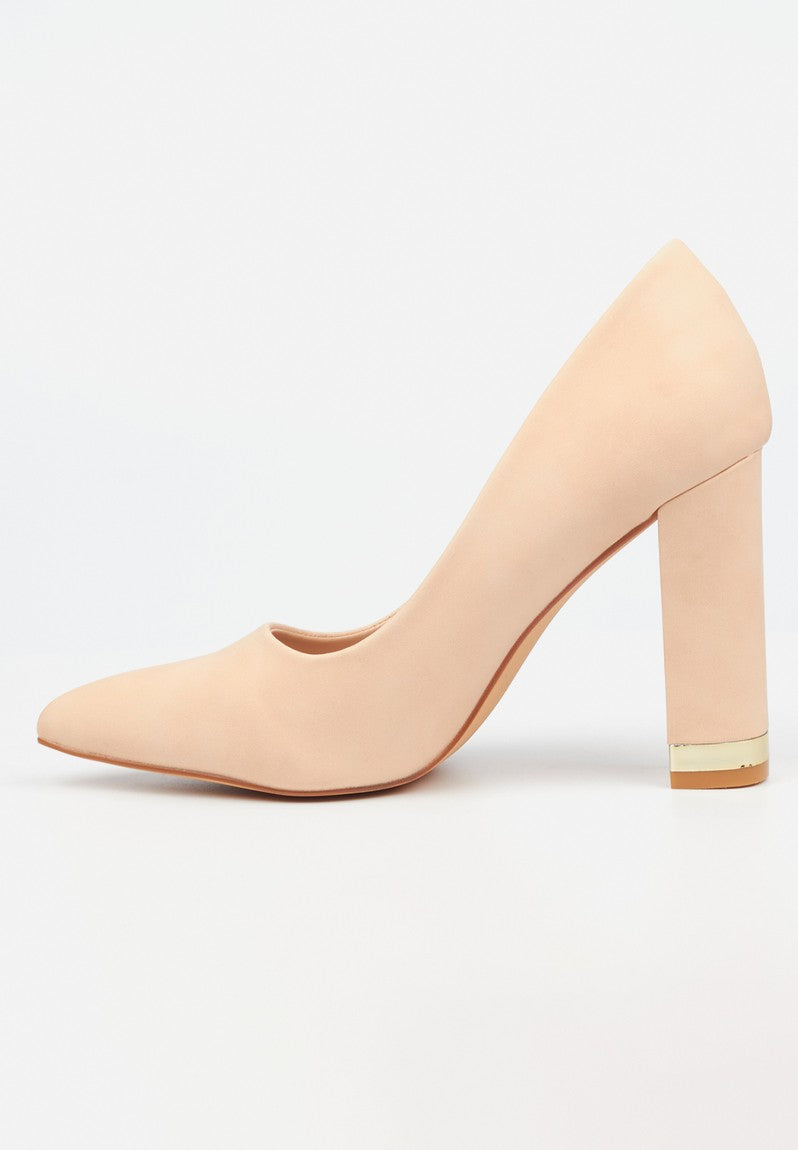 Miss Black Pisa 2 Ladies Shoes  Nude