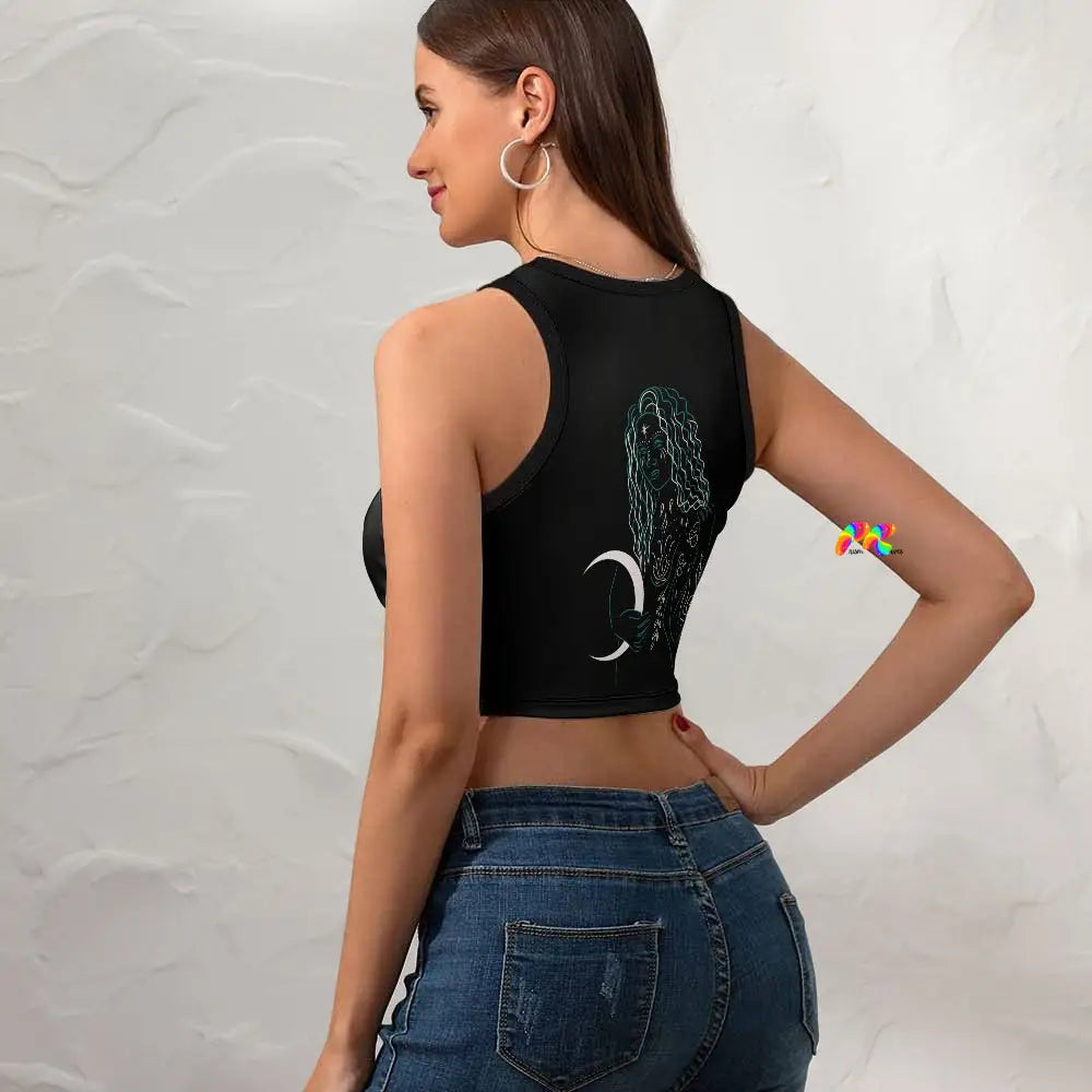 Mystic Goddess Racer Back Crop Top