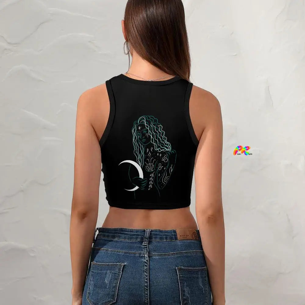 Mystic Goddess Racer Back Crop Top