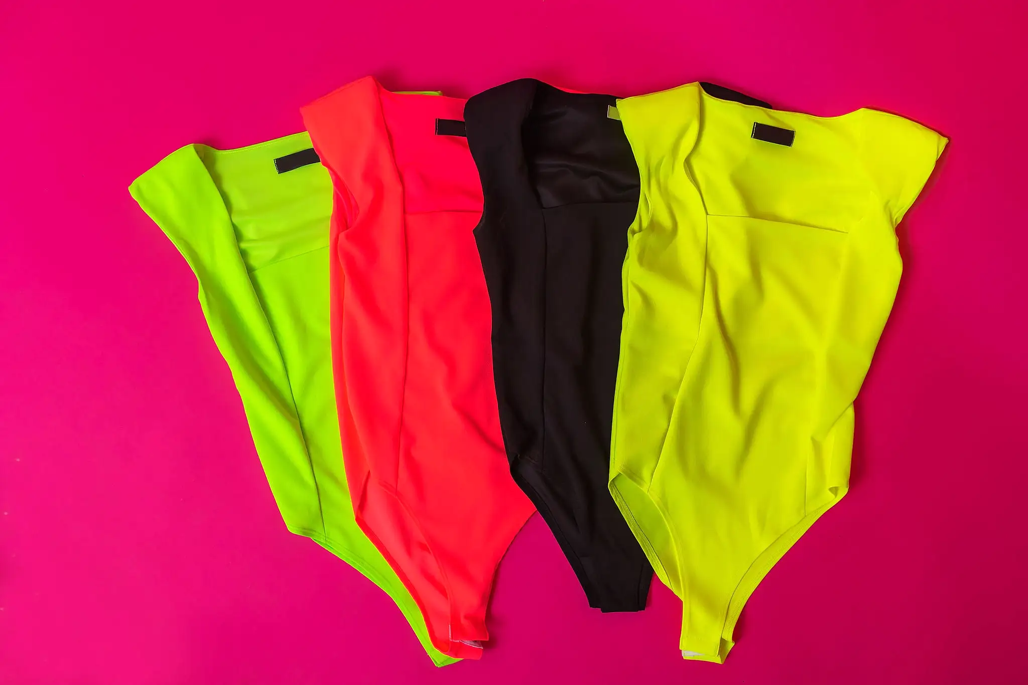 Neon Lights Bodysuit - Neon Yellow