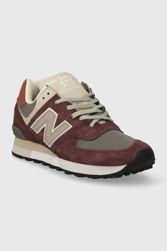 New Balance sneakers OU576PTY Made in UK maroon color