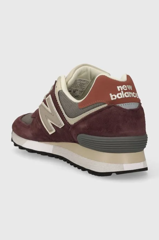 New Balance sneakers OU576PTY Made in UK maroon color