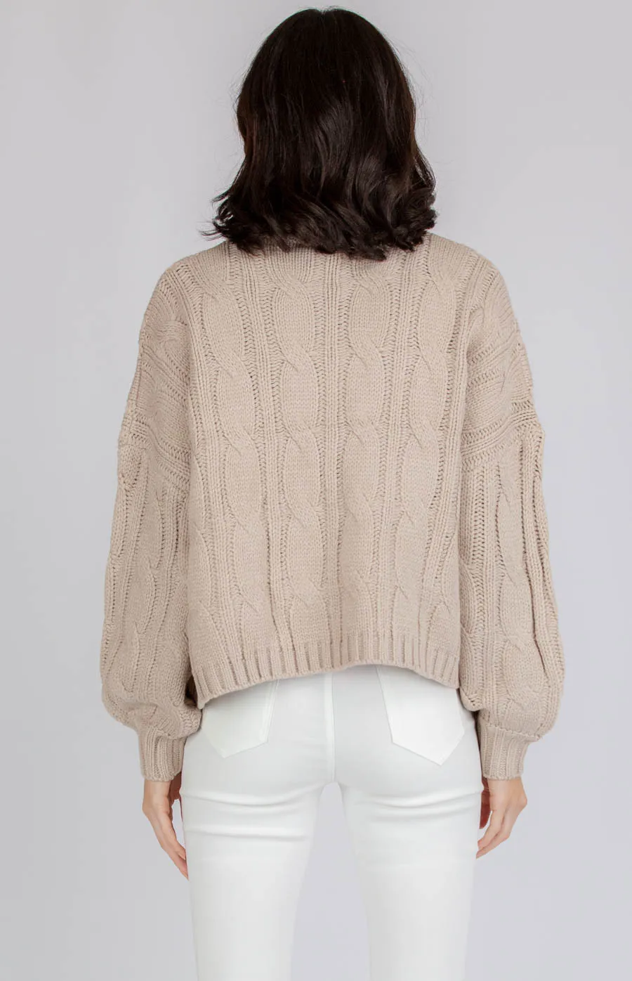 Oversized Turtleneck Cable Knit (AKN805)