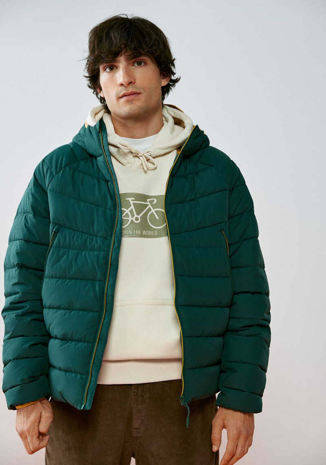 Padded thermal jacket-Teal - Blue