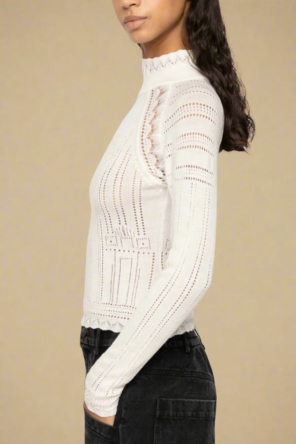 Paxton Turtleneck - Cream