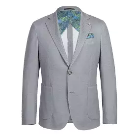 Pellagio Gray Men's Half Canvas Blazer PS23-1