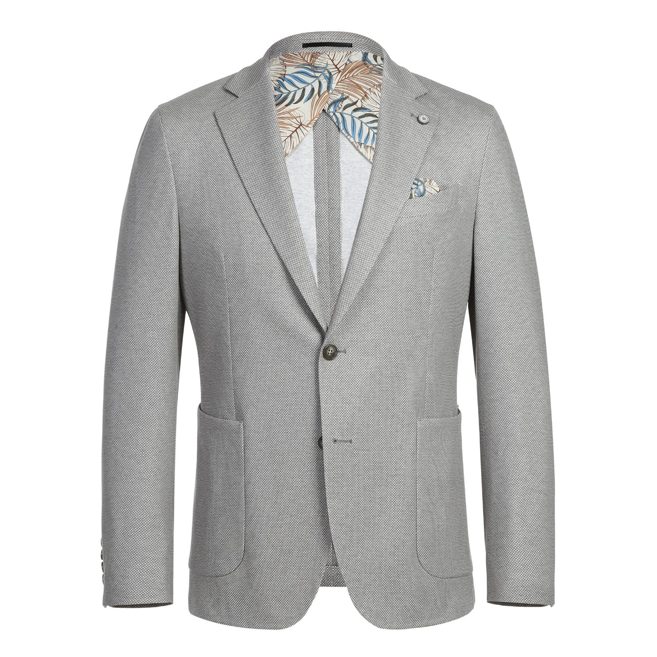 Pellagio Gray Men's Half Canvas Blazer PS23-2