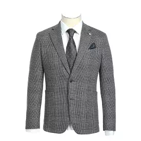 Pellagio Men's Half Canvas Light Gray Blazer PF23-13