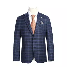 Pellagio Men's Half Canvas Royal Blue Blazer PF23-2