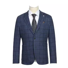 Pellagio Navy Slim Fit Half Canvas Sports Coat PF22-7