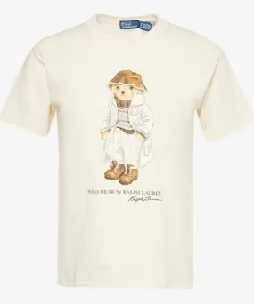 Polo Ralph Lauren Womens Deckwash White Embroidered Bear short-sleeve cotton-jersey T-shirt