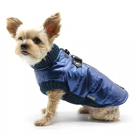 Runner Dog Coat - Metallic Blue