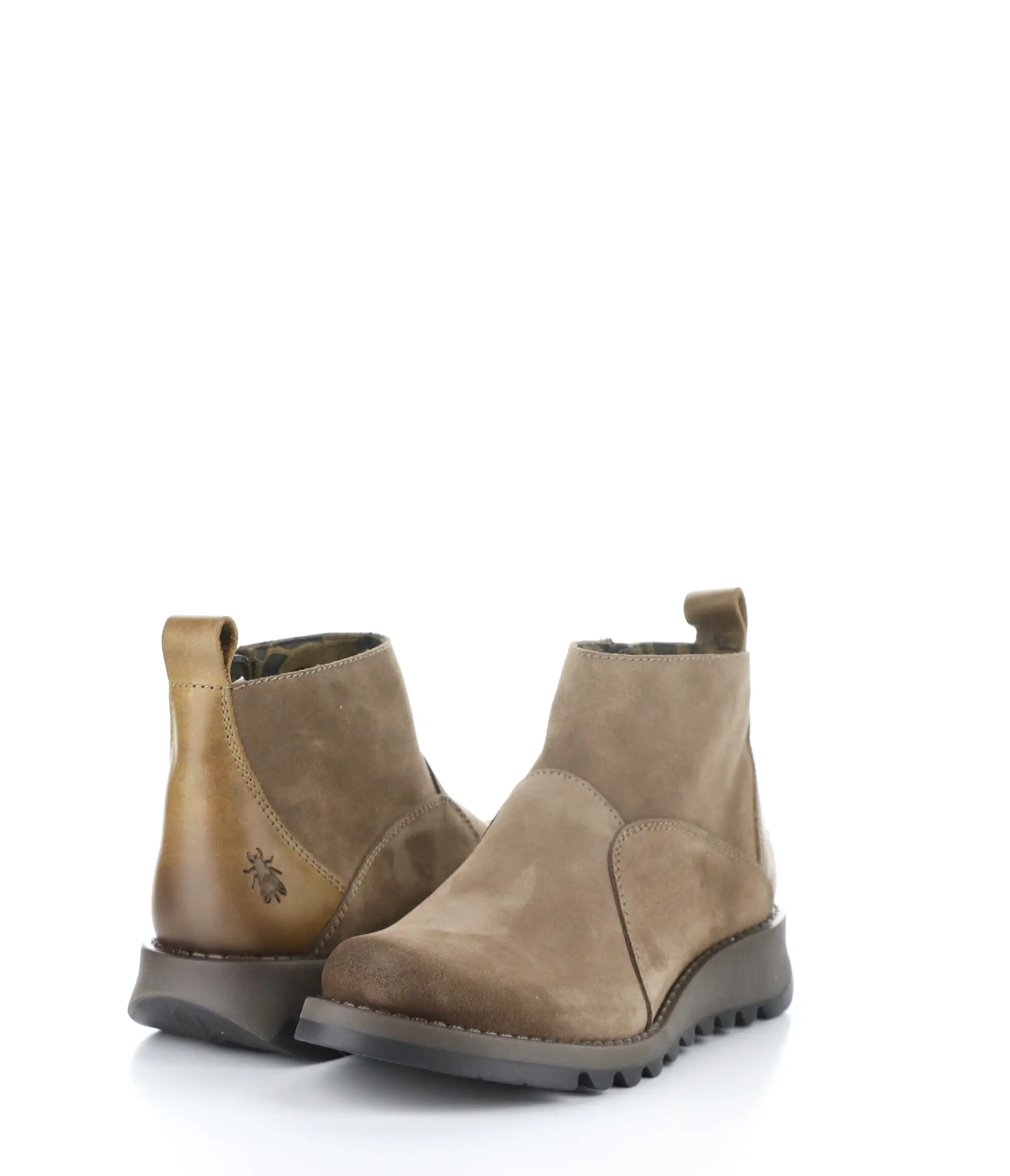 SELY918FLY 002 TAUPE/CAMEL Round Toe Boots