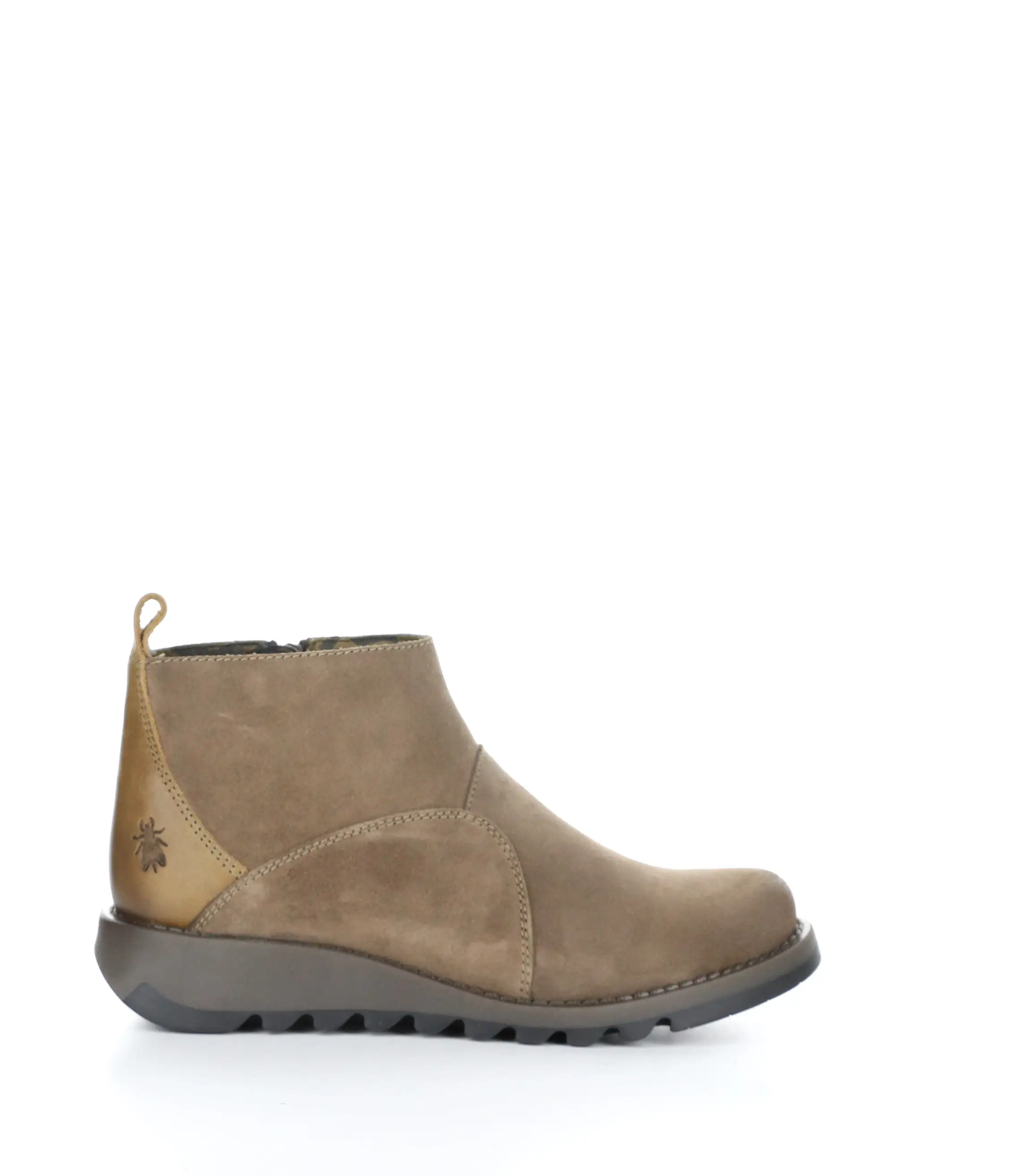 SELY918FLY 002 TAUPE/CAMEL Round Toe Boots