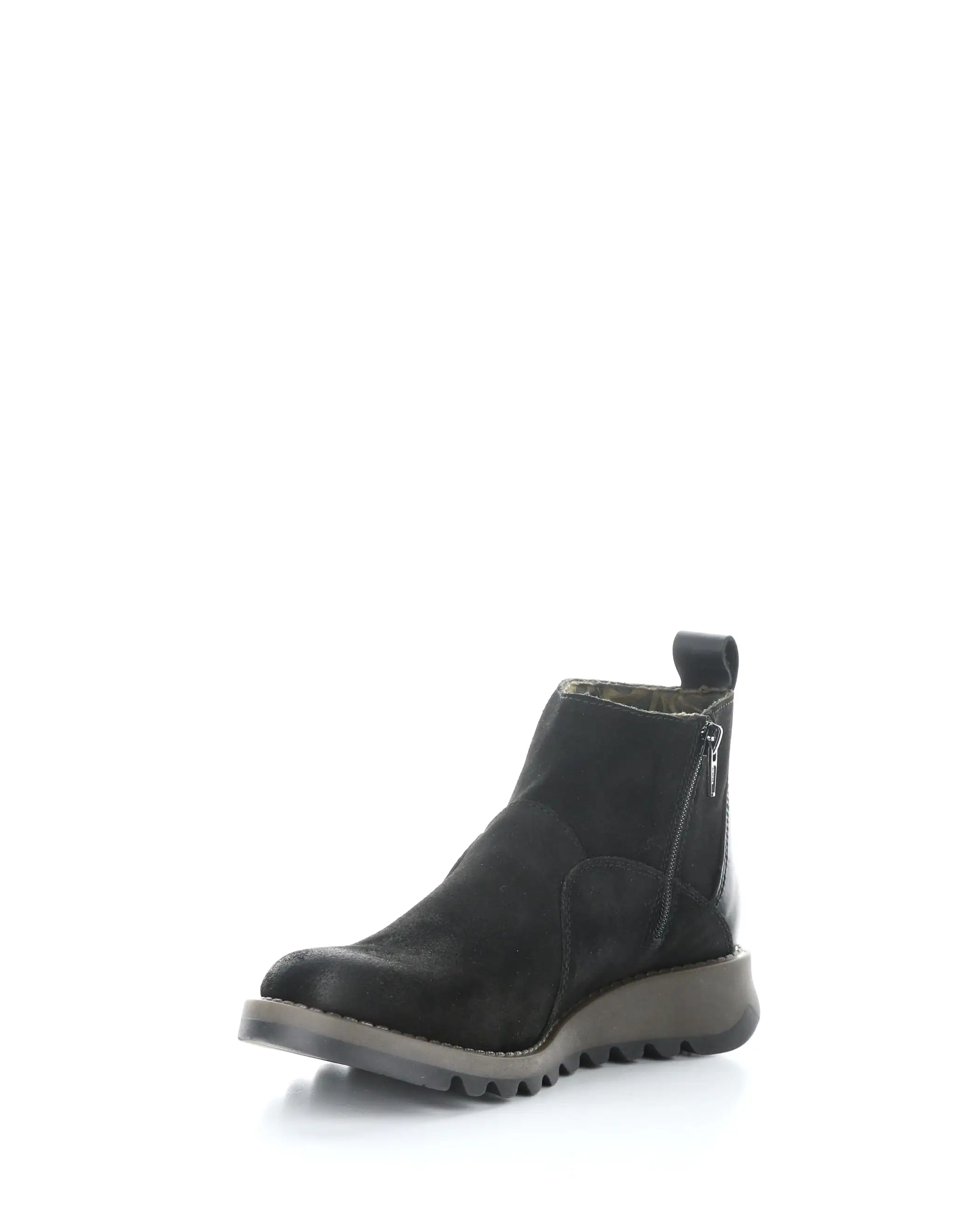 SELY918FLY 004 BLACK Round Toe Boots