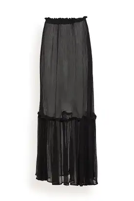 Sheer Zephyr Skirt in Black