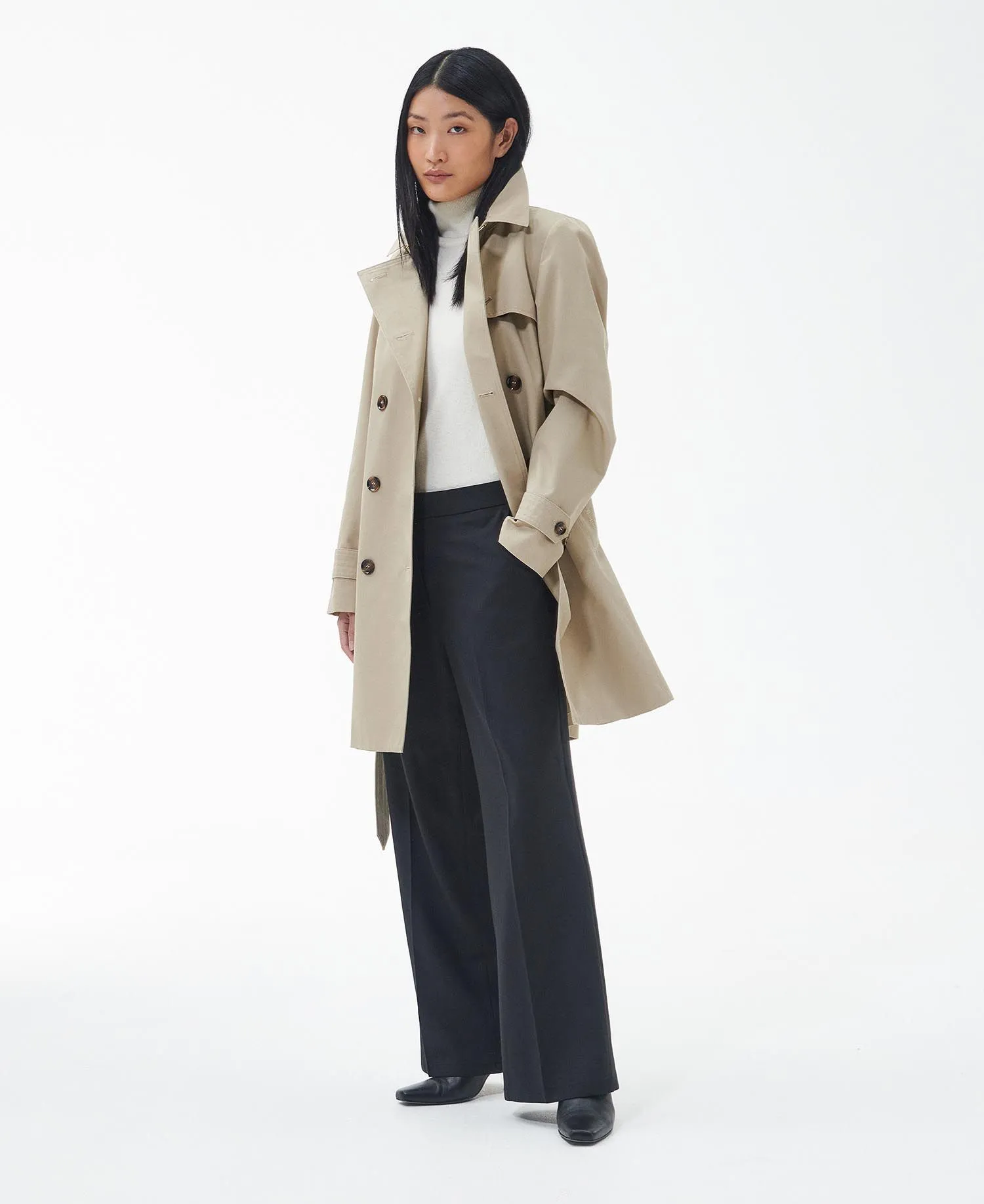  Short Greta Showerproof Trench Coat     