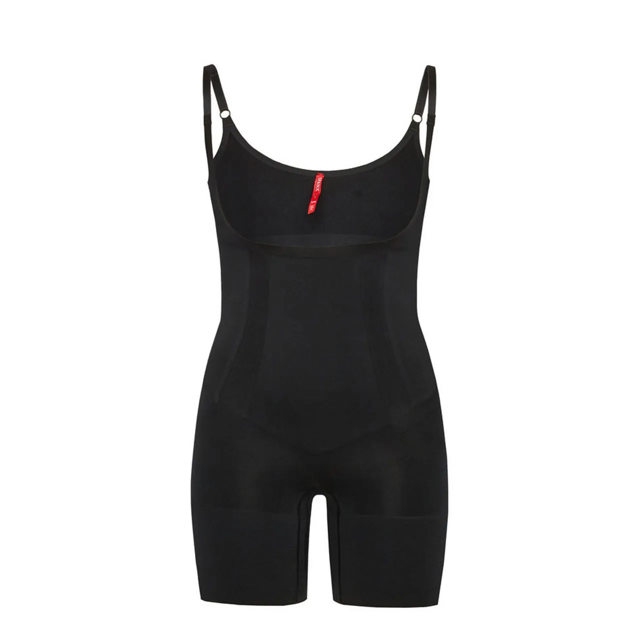 SPANX OnCore Firm Control Open-Bust Mid-Thigh Bodysuit - Black