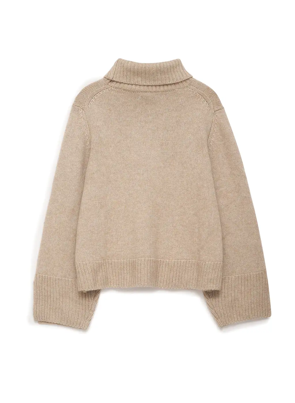 Stateside Cozy Cashmere Turtleneck Sweater in Camel