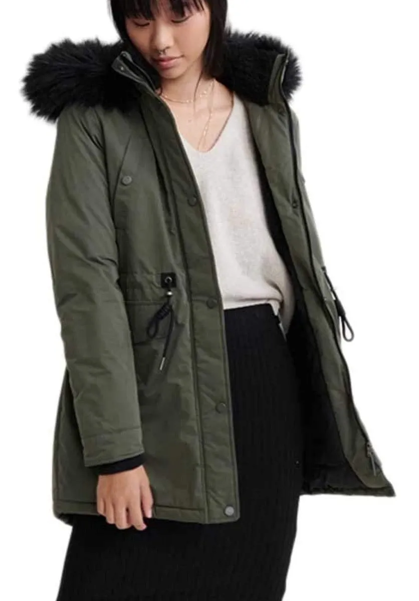 Superdry Womens Nadare Parka Jackets Military Duck