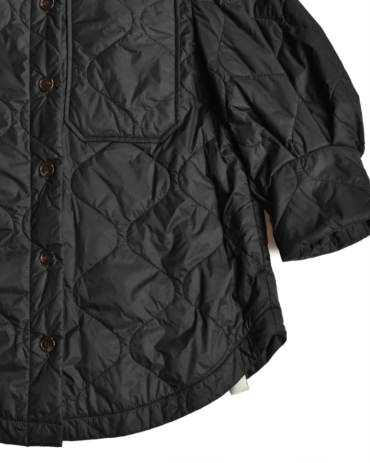 T-Coat Black Quilted Light Puffer