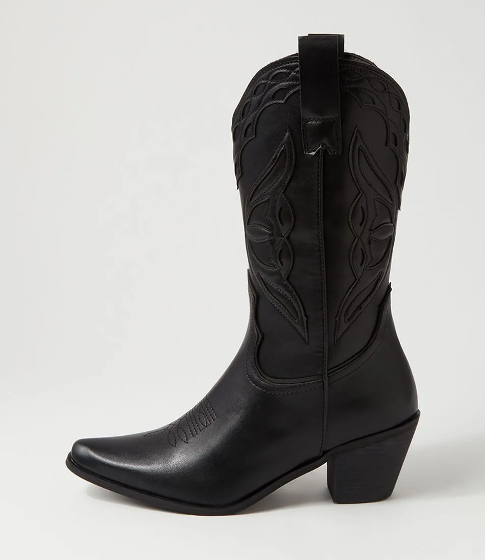 THERAPY Chicago Black Calf Boots