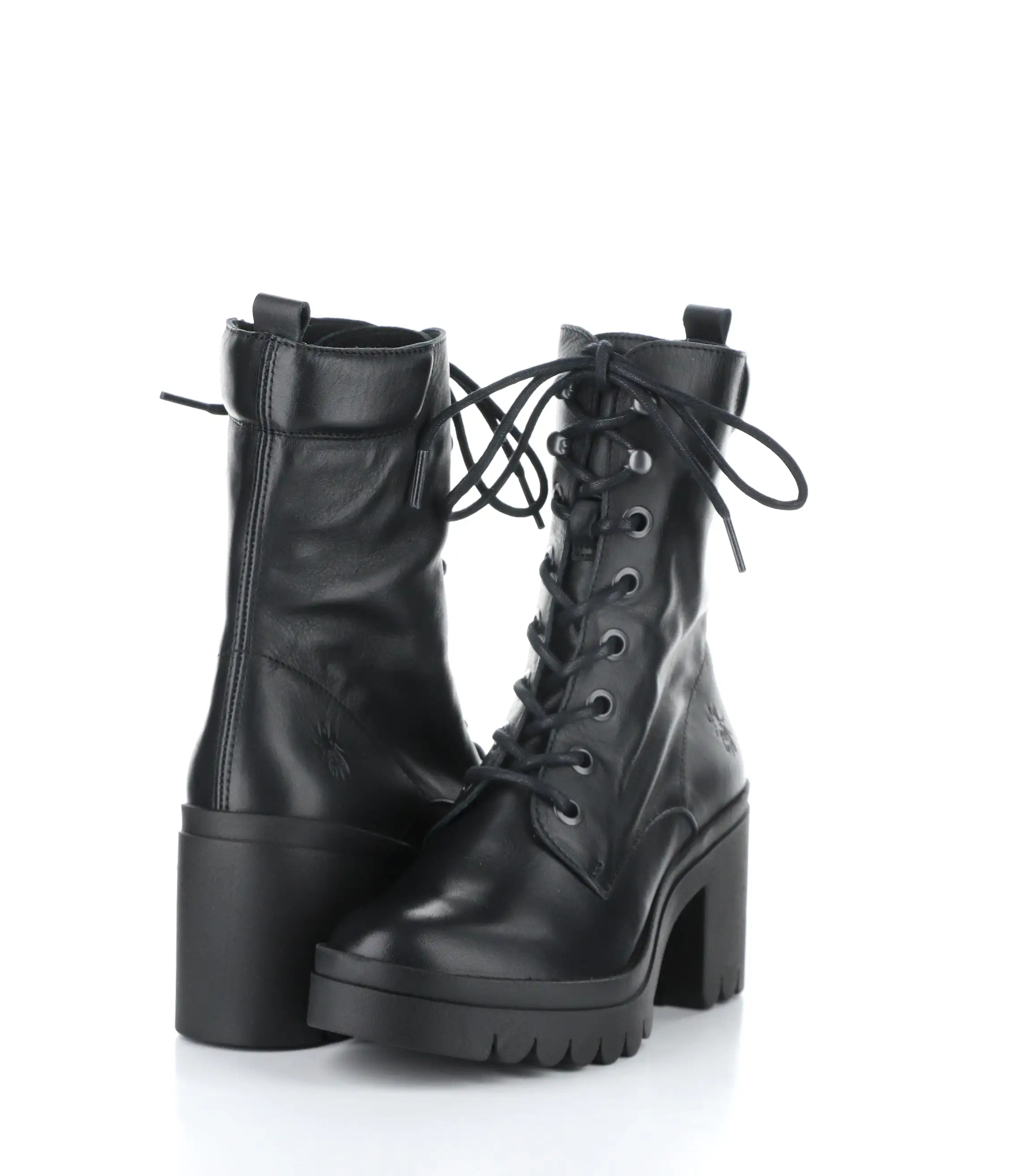 TIEL642FLY 006 BLACK Lace-up Boots