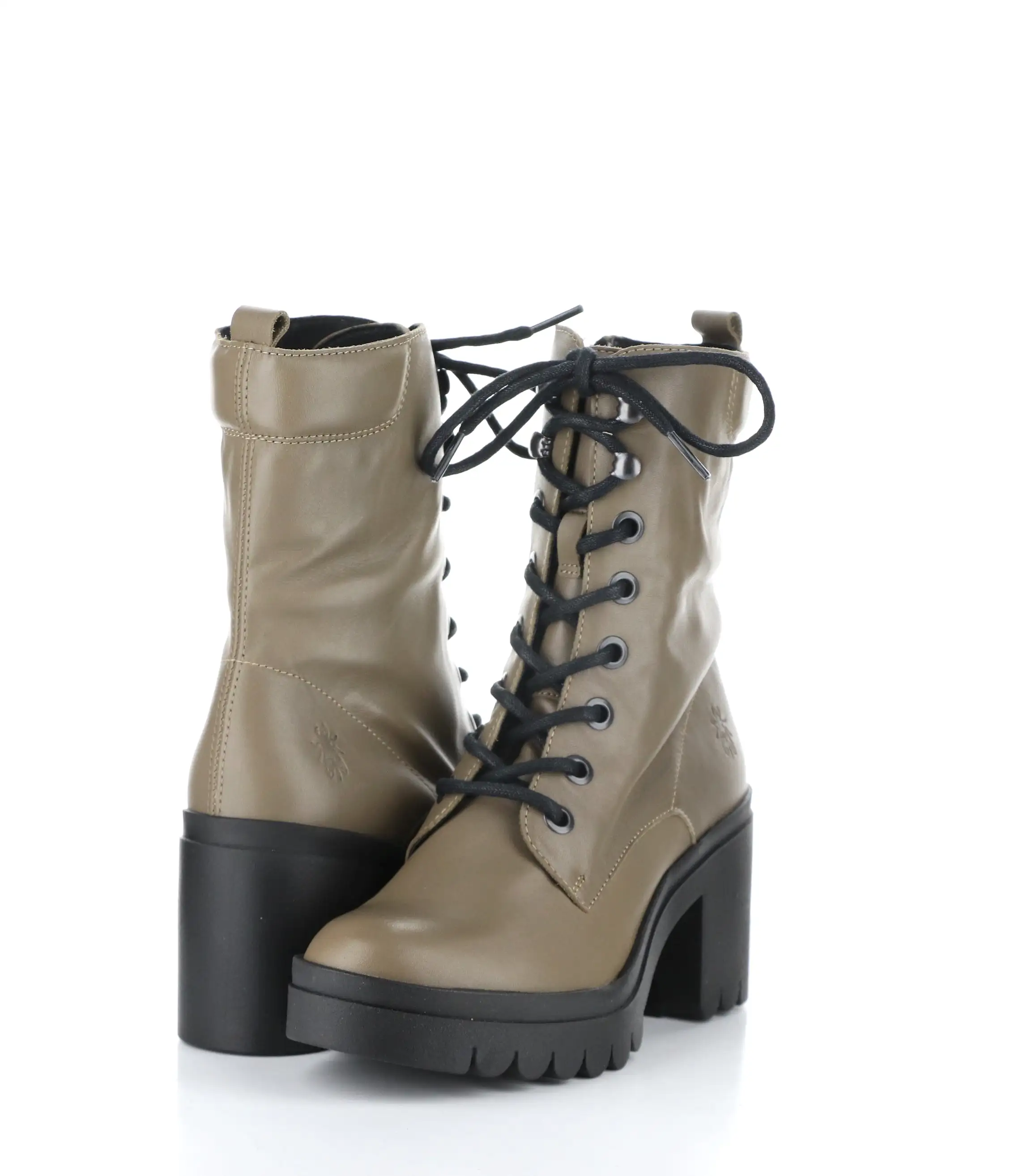 TIEL642FLY 007 TAUPE Lace-up Boots