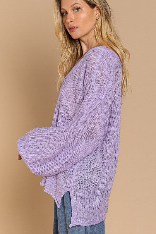 Transit Time Sweater | Lavender