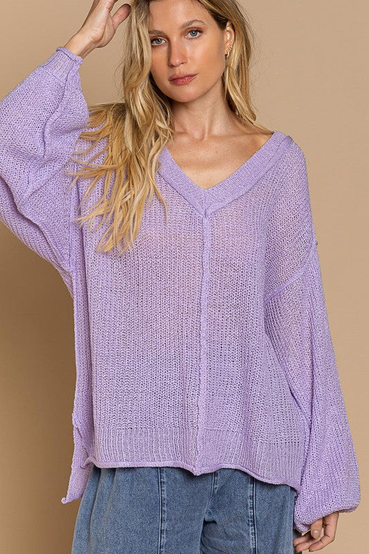 Transit Time Sweater | Lavender