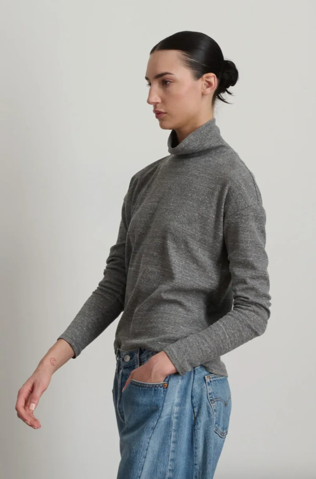 Turtleneck - Heather Grey