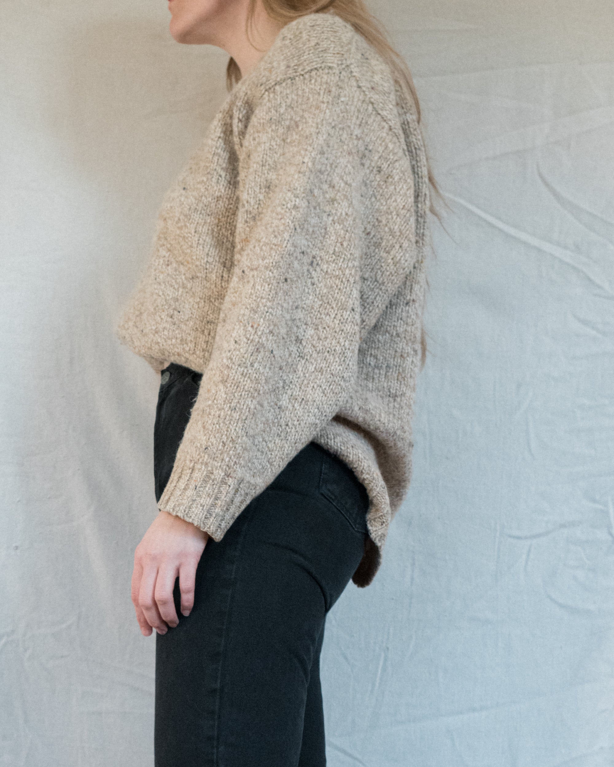 Vintage Chunky Knit Fisherman Sweater (S/M)