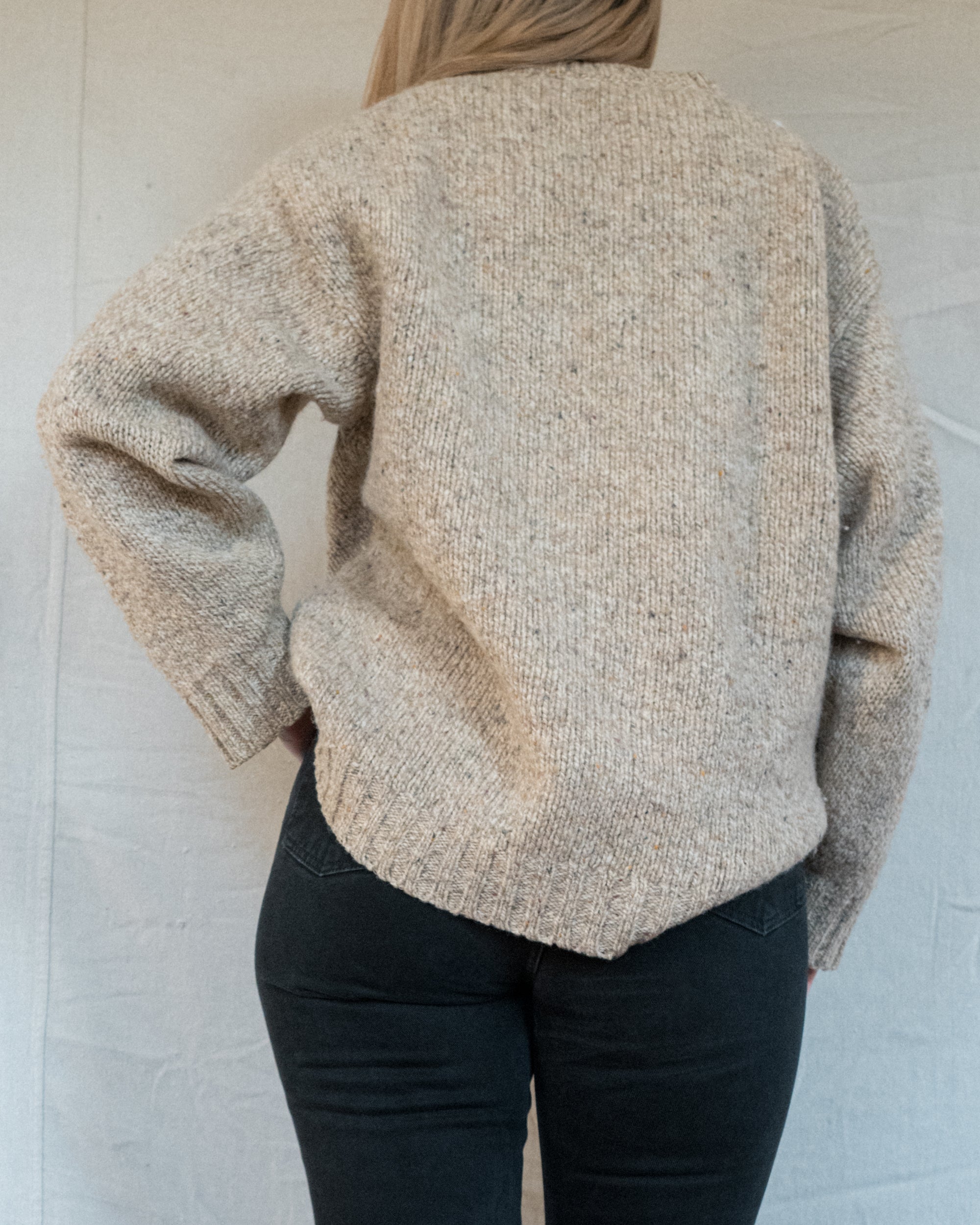 Vintage Chunky Knit Fisherman Sweater (S/M)