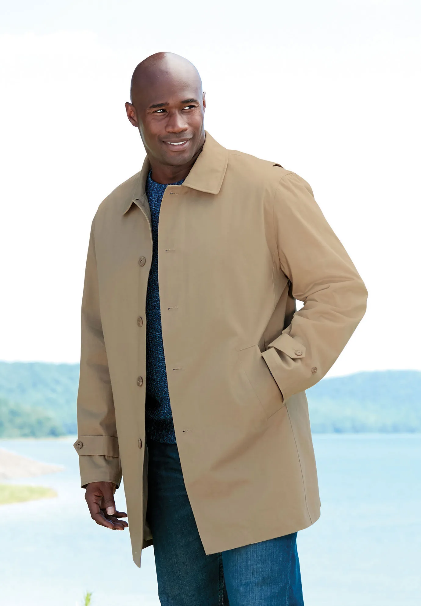 Water-Resistant Trench Coat