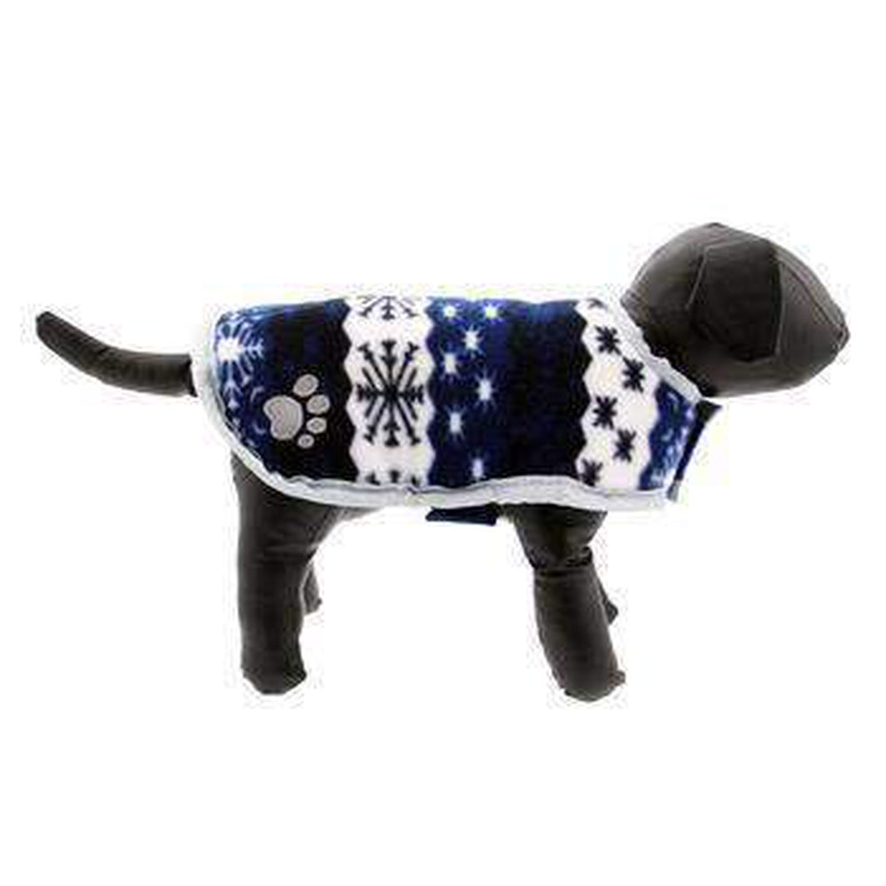 Zack and Zoey Nor’easter Dog Blanket Coat - Blue