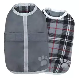 Zack and Zoey Nor’easter Dog Blanket Coat - Gray